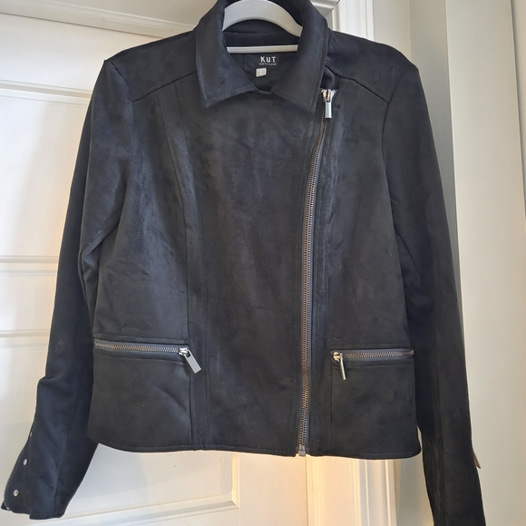 Kut from the Kloth Black Faux Suede Jacket - Picture 3 of 11